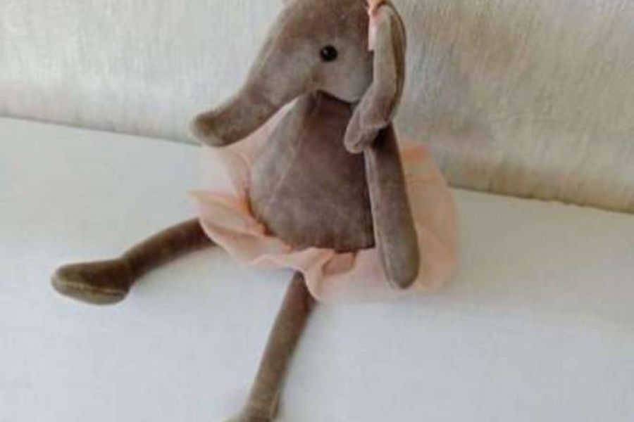 Kleines Jellycat Stofftier Ballett Ballerina Elefant ca 23cm, FIXP.20€ - Bild 5
