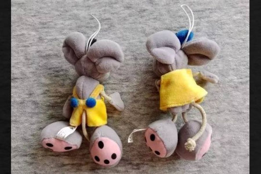 2 Teiliges Diddl Maus Anhänger Set, zusammen FIXPREIS 10€/NUR SELBSTAB - Bild 2