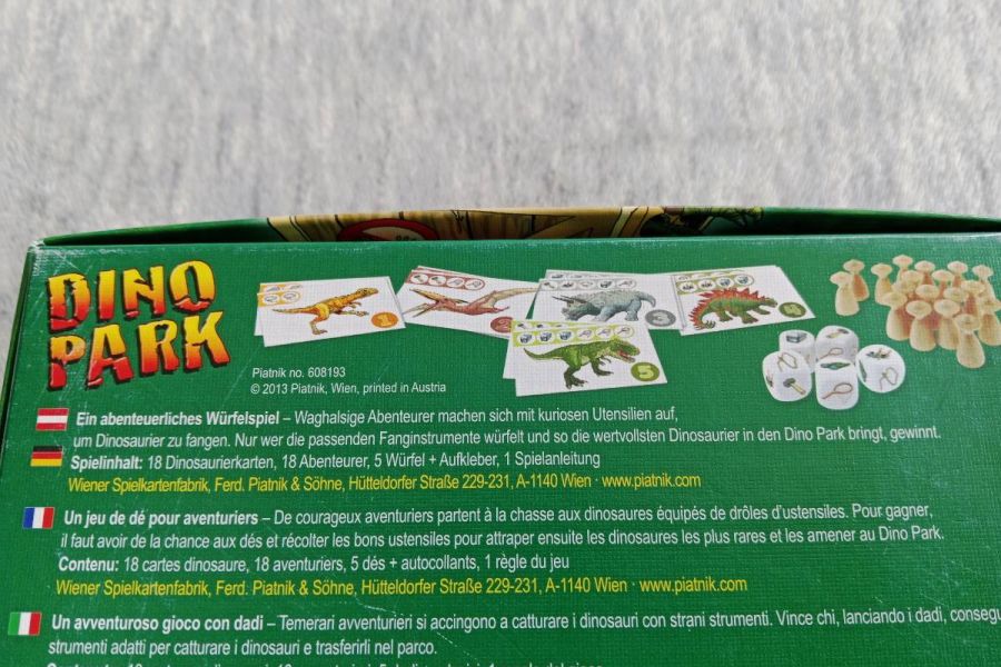 Piatnik Spiel Dino Park, FIXPREIS 4.50€/NUR SELBSTABHOLUNG 23 Bezirk - Bild 3