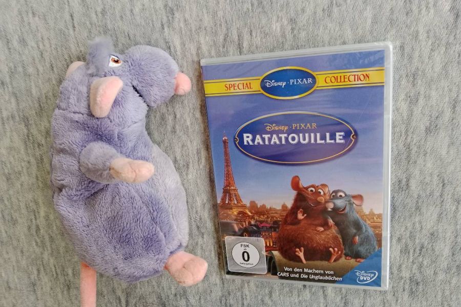 Set, neue Dvd Ratatouille mit Stofftier Maus Remy ca 19cm,FIXPREIS 12€ - Bild 3