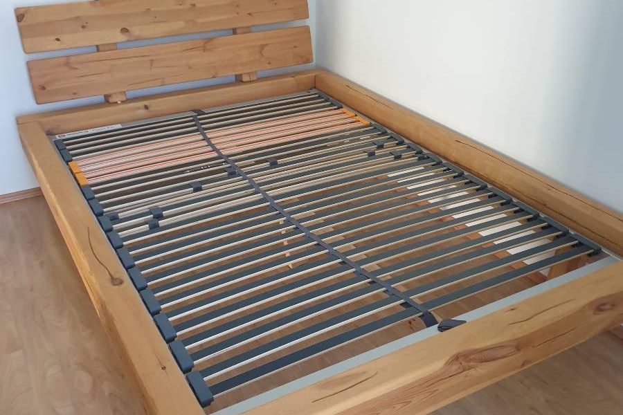 Balkenbett Vollholz - Bild 1