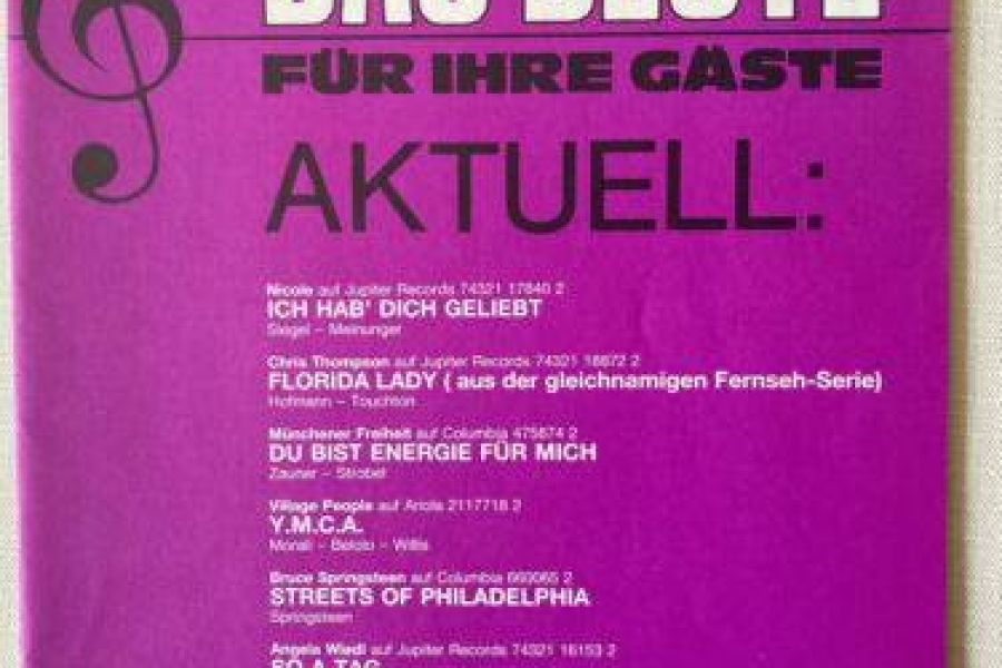 Noten gesucht aus den 50er bis 70er: Besonders Verlage - Bild 1
